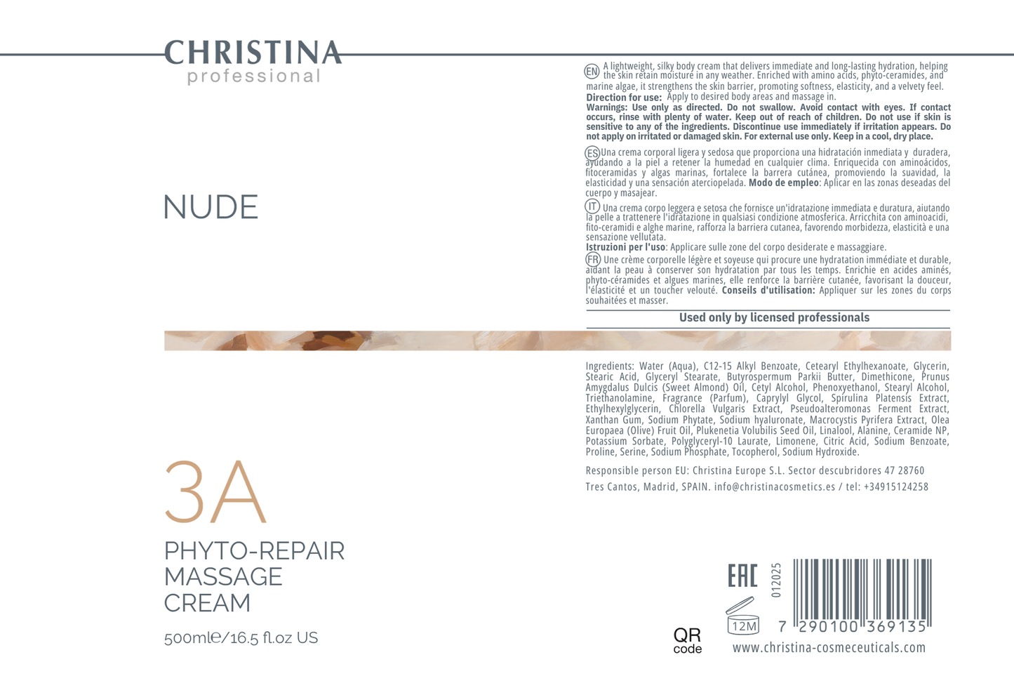 Phyto-Repair Massage Cream (step 3A)